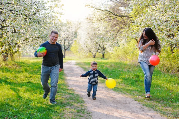 Family fun outdoors — Stock Photo, Image