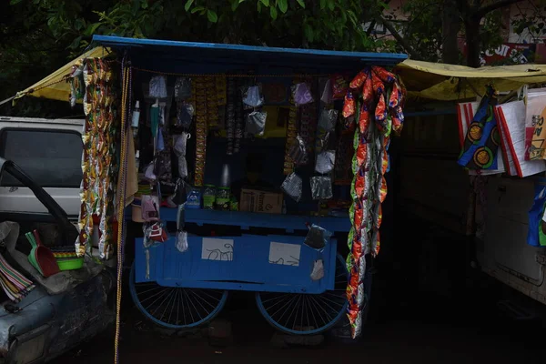 Small Stall Indian Market Indian Small Market — Stock Photo, Image