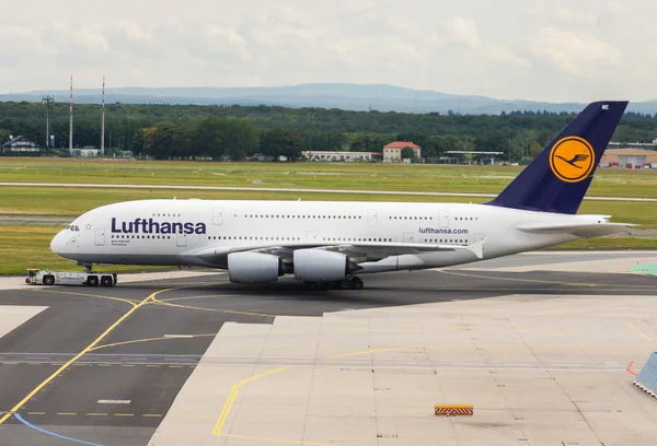 A Lufthansa-Airbus A380 — Fotografia de Stock