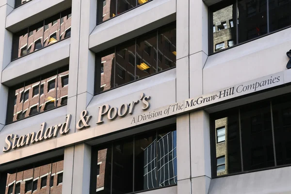 Standard & Poor 's en NY — Foto de Stock