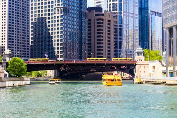 Visitar el río Chicago — Foto de Stock