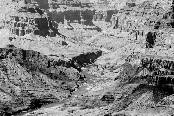 Grand Canyon fekete-fehér — Stock Fotó