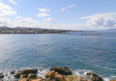 Bay of Agioi Apostoloi in Crete clipart