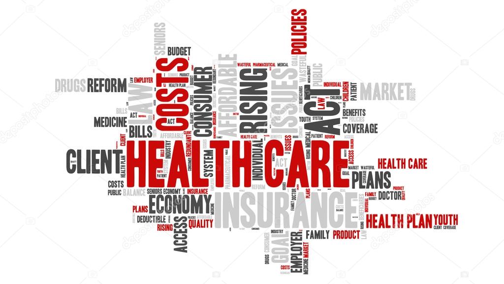 Word Cloud - Health Care Issues - Isolated