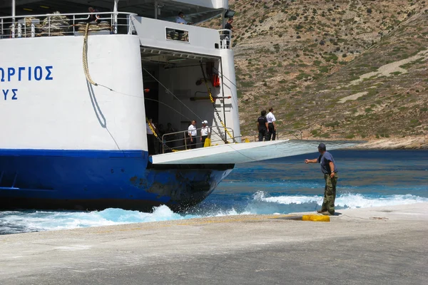İşçi üzerinde dock