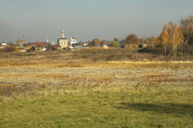 Suzdal 'daki Ilinskiy (Elijah) otlağı. Vladimir Oblastı. Rusya