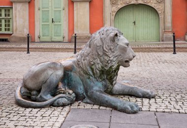 Gdansk 'ta 4 Çeyreklik Fıskiyesi. Polonya