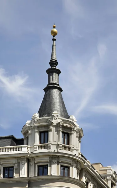 Fragmento Edificio Calle Alcalá Madrid España — Foto de Stock