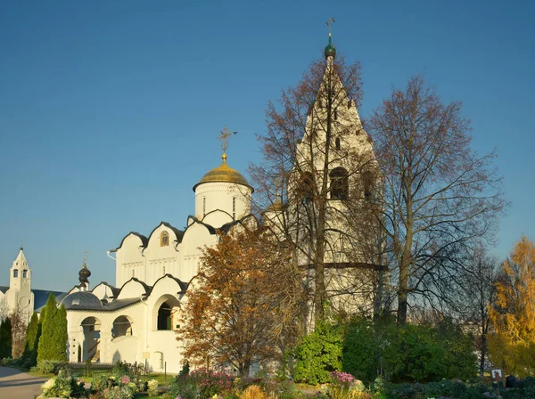 Katedra Wstawiennictwa Najświętszej Marii Panny Wstawiennictwem Pokrovsky Klasztor Suzdalu Rosja — Zdjęcie stockowe