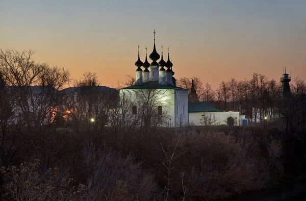 Domingo Ramos Entrada Jerusalén Iglesia Suzdal Óblast Vladimir Rusia — Foto de Stock