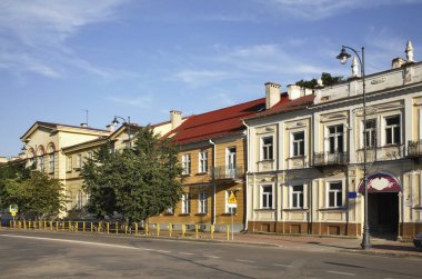 Suwalki 'deki Adam Mickiewicz Caddesi. Polonya