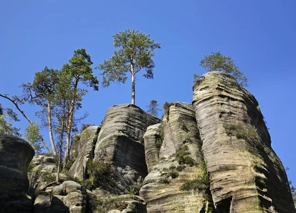 Скалы Адрспаха Теплице Чехия — стоковое фото