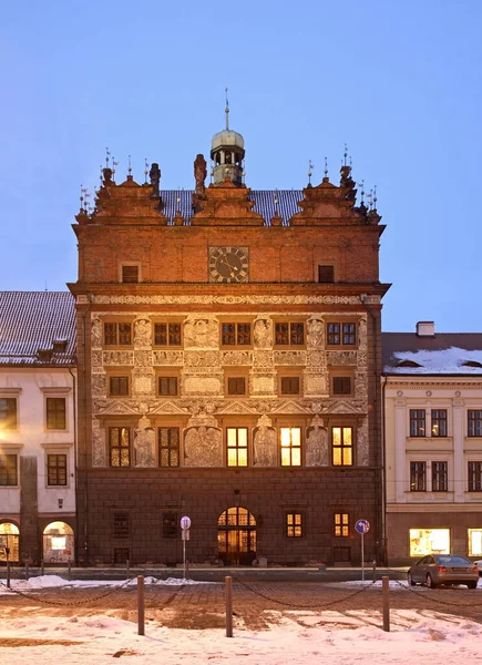 Ayuntamiento Plzen República Checa — Foto de Stock