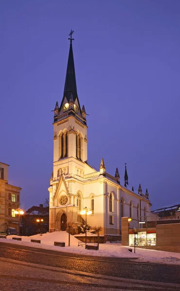 Farského Evangelický Kostel Jablonci Nad Nisou Česká Republika — Stock fotografie