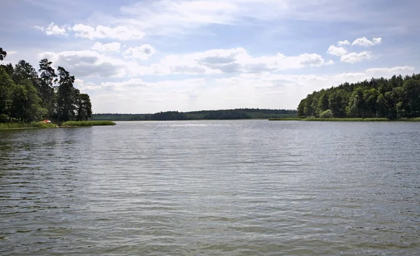 Lago Sajno Perto Augustow Polónia — Fotografia de Stock