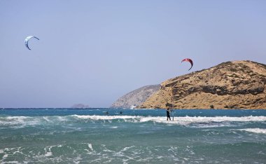 Prasonisi manzarası. Rhodes Adası. Yunanistan