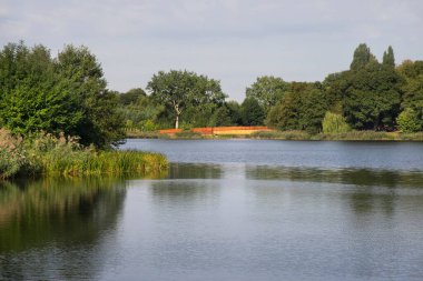 Wabrzezno 'daki Castle Gölü. Polonya