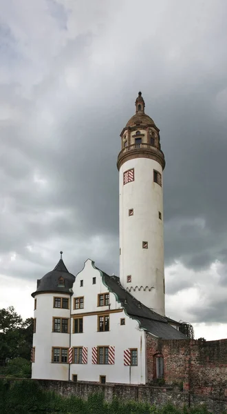 Altes Schlossat Stary Zamek Hochst Powiat Frankfurt Nad Menem Niemcy — Zdjęcie stockowe