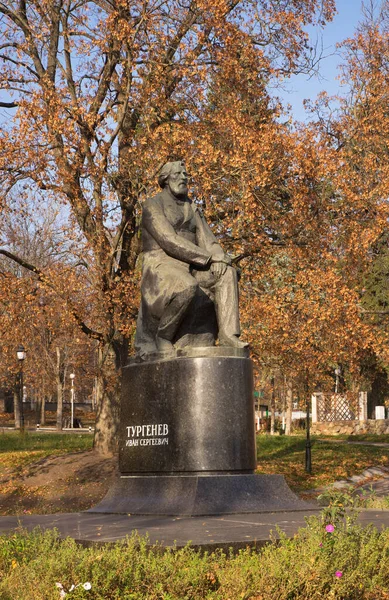 Monumento Ivan Turgenev Oryol Orel Rússia — Fotografia de Stock
