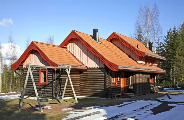 Building Bjornstigen Salen Dalarna County Sweden — Stock Photo, Image