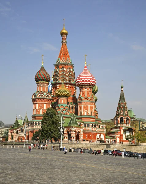 Catedral San Basilio Moscú Rusia — Foto de Stock