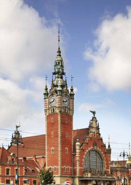 Gdansk ana tren istasyonu. Polonya