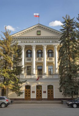 Bryansk Bölgesel Duma (parlamento) binası Karl Marx Meydanı Bryansk 'ta. Rusya