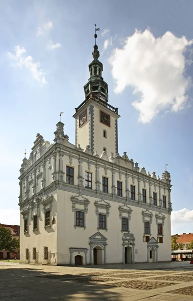 Stadthaus Marktplatz Chelmno Polen — Stockfoto