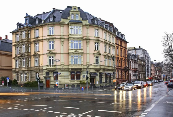 Straße Der Altstadt Von Frankfurt Main Deutschland — Stockfoto