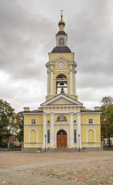 Vyborg 'daki başkalaşım (Spaso-Preobrazhensky) katedrali. Rusya