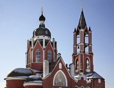 Shchyolkovo 'daki Kutsal Üçleme Katedrali. Rusya