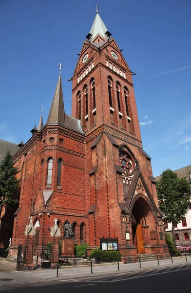 Церква Святого Войцеха Bugenhagenkirche Щецині Польща — стокове фото