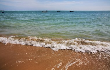 Phan Thiet kıyısında. Vietnam