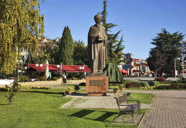 Monument Voor Clement Ohrid Macedonië — Stockfoto