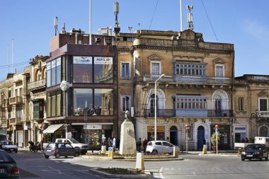 Mosta 'nın ana meydanı. Malta
