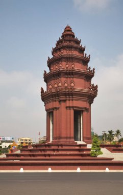 Phnom Penh 'deki Bağımsızlık Anıtı. Kamboçya