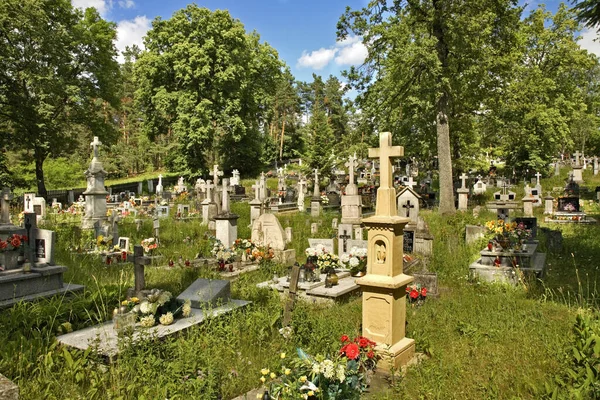 Cemetery Gorecko Koscielne Poland — Stock Photo, Image