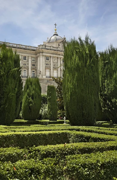 Palacio Real Jardines Sabatini Madrid España — Foto de Stock