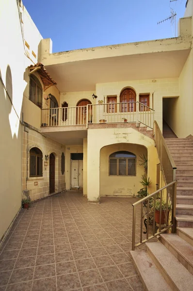 Courtyard Gudja Malta — Stock Photo, Image