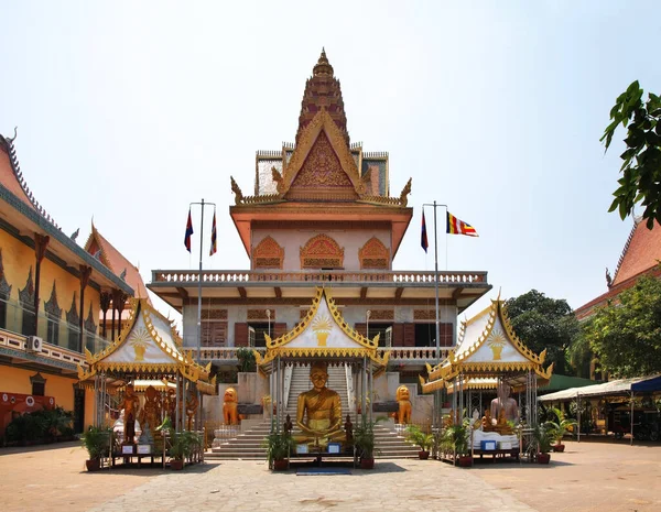 Wat Ounalom Unnalom Tempel Phnom Penh Cambodja — Stockfoto