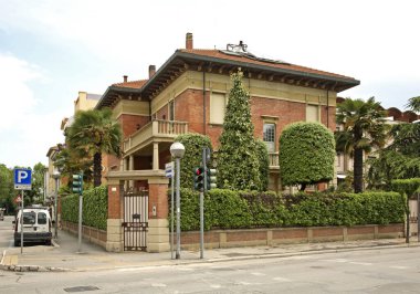 Rimini 'nin manzarası. Emilia-Romagna bölgesi. İtalya