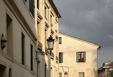 Treviso 'nun manzarası. Venedik bölgesi. İtalya