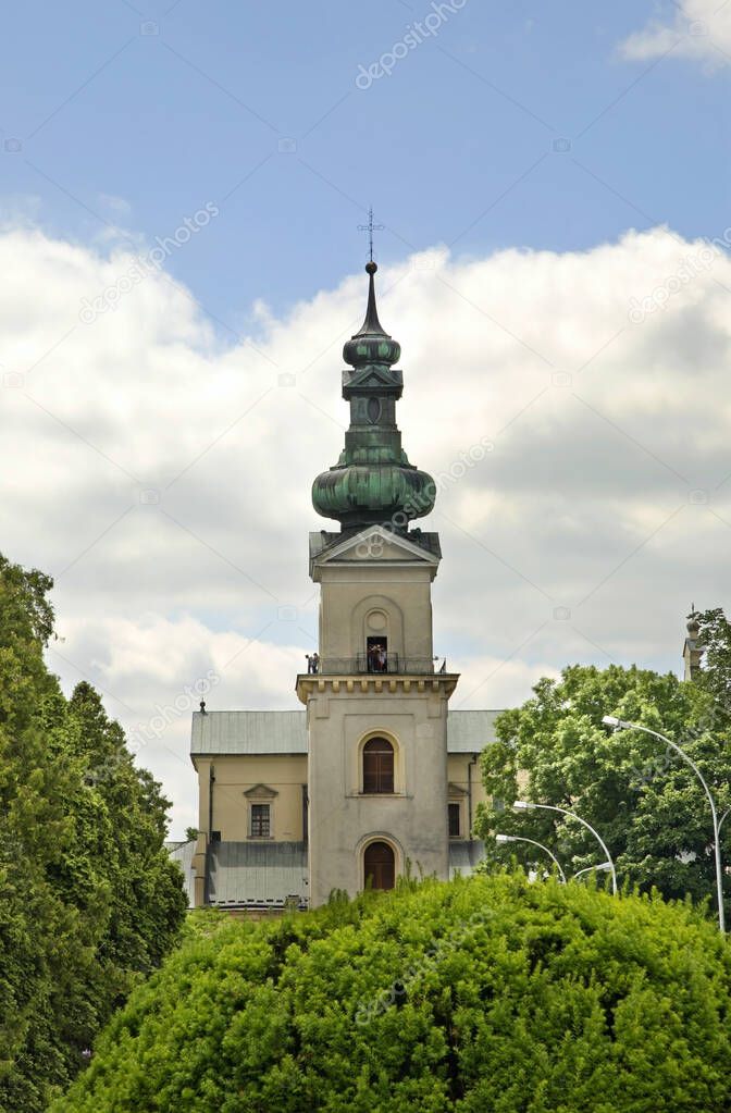 Belfry of the Cathedral in Zamosc. Poland