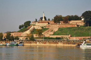 Sava Nehri 'nin Belgrad' daki seti. Sırbistan