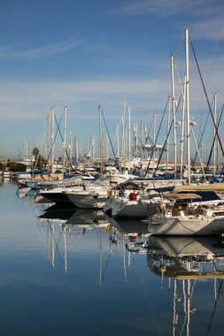 Larnaka 'daki Marina' da. Kıbrıs
