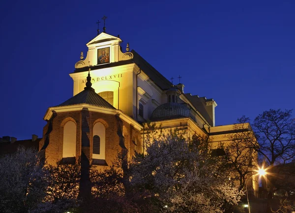 Igreja Santa Ana Varsóvia Polónia — Fotografia de Stock