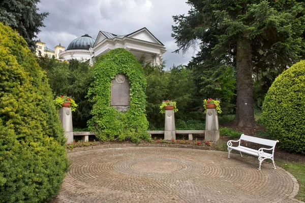 Denkmal Für Frederic Chopin Park Von Marianske Lazne Tschechien — Stockfoto