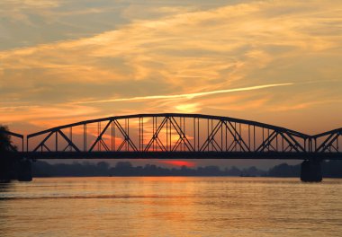 Torun 'daki Jozef Pilsudski Köprüsü. Polonya