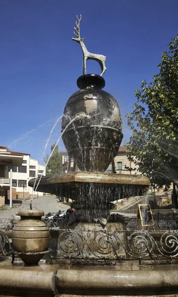 Brunnen Sighnaghi Kachetien Georgien — Stockfoto