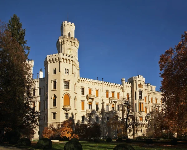 Hluboka Nad Vltavou 'daki Hluboka Kalesi. Çek Cumhuriyeti